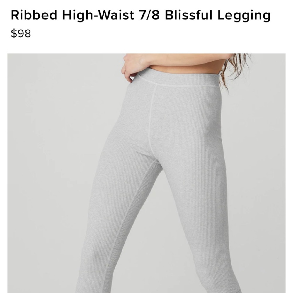 Alo ribbed leggings 7/8